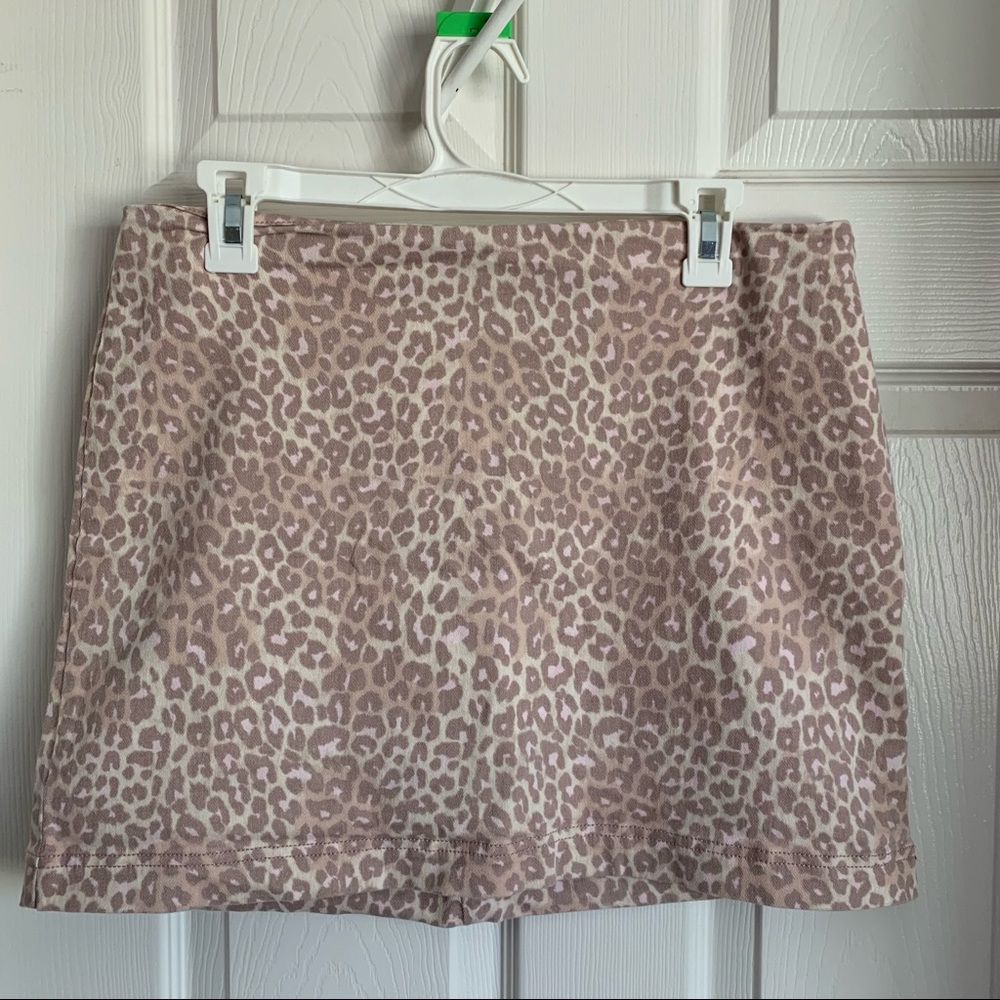 Cheetah Print Mini Skirt